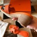 Hermes Oasis Slide Sandals 50mm In Orange Epsom Calfskin Hermes Oasis Slide Sandals 50mm In Orange Epsom Calfskin