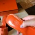 Hermes Oasis Slide Sandals 50mm In Orange Epsom Calfskin Hermes Oasis Slide Sandals 50mm In Orange Epsom Calfskin