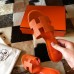 Hermes Oasis Slide Sandals 50mm In Orange Epsom Calfskin Hermes Oasis Slide Sandals 50mm In Orange Epsom Calfskin