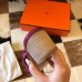 Hermes Oasis Slide Sandals 50mm In Purple Epsom Calfskin Hermes Oasis Slide Sandals 50mm In Purple Epsom Calfskin