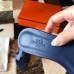 Hermes Oasis Slide Sandals 50mm In Blue Saphir Epsom Calfskin Hermes Oasis Slide Sandals 50mm In Blue Saphir Epsom Calfskin