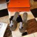 Hermes Oasis Slide Sandals 50mm In Taupe Epsom Calfskin Hermes Oasis Slide Sandals 50mm In Taupe Epsom Calfskin