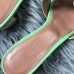 Hermes Oasis Slide Sandals 50mm In Vert Criquet Epsom Calfskin Hermes Oasis Slide Sandals 50mm In Vert Criquet Epsom Calfskin