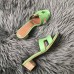 Hermes Oasis Slide Sandals 50mm In Vert Criquet Epsom Calfskin Hermes Oasis Slide Sandals 50mm In Vert Criquet Epsom Calfskin