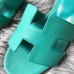Hermes Oasis Slide Sandals 50mm In Vert Verone Epsom Calfskin Hermes Oasis Slide Sandals 50mm In Vert Verone Epsom Calfskin