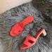 Hermes Oasis Slide Sandals 50mm In Watermelon Epsom Calfskin Hermes Oasis Slide Sandals 50mm In Watermelon Epsom Calfskin