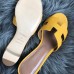 Hermes Oasis Slide Sandals 50mm In Yellow Epsom Calfskin Hermes Oasis Slide Sandals 50mm In Yellow Epsom Calfskin