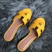 Hermes Oasis Slide Sandals 50mm In Yellow Epsom Calfskin Hermes Oasis Slide Sandals 50mm In Yellow Epsom Calfskin