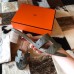 Hermes Oasis Slide Sandals 50mm In Grey Ostrich Leather Hermes Oasis Slide Sandals 50mm In Grey Ostrich Leather