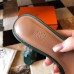 Hermes Oasis Slide Sandals 50mm In Malachite Ostrich Leather Hermes Oasis Slide Sandals 50mm In Malachite Ostrich Leather