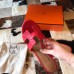 Hermes Oasis Slide Sandals 50mm In Red Ostrich Leather Hermes Oasis Slide Sandals 50mm In Red Ostrich Leather