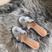 Hermes Oasis Slide Sandals 50mm In Blue Lin Epsom Perforated Calfskin Hermes Oasis Slide Sandals 50mm In Blue Lin Epsom Perforated Calfskin