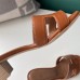 Hermes Oasis Slide Sandals 50mm In Gold Swift Calfskin Hermes Oasis Slide Sandals 50mm In Gold Swift Calfskin