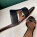 Hermes Oasis Slide Sandals 50mm In Black Swift Calfskin Hermes Oasis Slide Sandals 50mm In Black Swift Calfskin