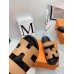 Hermes Women's Chypre Sandals In Brown Calfskin