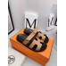 Hermes Women's Chypre Sandals In Brown Calfskin