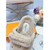 Hermes Women's Chypre Sandals In Off White Shearling