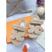 Hermes Women's Chypre Sandals In Off White Shearling