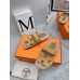 Hermes Women's Chypre Sandals in Beige Suede with Shearling