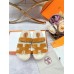Hermes Women's Chypre Sandals in Tan Suede with Shearling