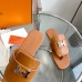 Hermes Galerie Sandals In Brown Calfskin Hermes Galerie Sandals In Brown Calfskin