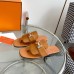 Hermes Galerie Sandals In Brown Calfskin Hermes Galerie Sandals In Brown Calfskin