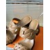 Hermes Gaby Sandals 60mm in Brown Nappa Leather