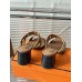 Hermes Gaby Sandals 60mm in Brown Nappa Leather