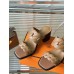 Hermes Gaby Sandals 60mm in Brown Nappa Leather