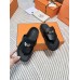 Hermes Empire Sandals in Black Calfskin Hermes Empire Sandals in Black Calfskin