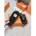 Hermes Empire Sandals in Black Calfskin Hermes Empire Sandals in Black Calfskin