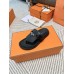 Hermes Empire Sandals in Black Calfskin Hermes Empire Sandals in Black Calfskin
