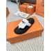Hermes Empire Sandals in White Calfskin Hermes Empire Sandals in White Calfskin