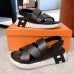 Hemes Women's Electric Sandals in Black Leather Hemes Women's Electric Sandals in Black Leather