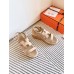 Hermes Havane 30 Sandals in Beige Suede Leather