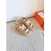 Hermes Havane 30 Sandals in Beige Suede Leather