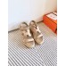 Hermes Havane 30 Sandals in Beige Suede Leather