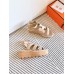 Hermes Havane 30 Sandals in Beige Suede Leather