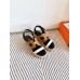 Hermes Havane 30 Sandals in Bi-color Calfskin Leather Hermes Havane 30 Sandals in Bi-color Calfskin Leather