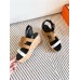 Hermes Havane 30 Sandals in Bi-color Calfskin Leather Hermes Havane 30 Sandals in Bi-color Calfskin Leather