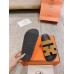 Hermes Women's Chypre Sandals In Brown Suede Calfskin
