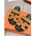 Hermes Women's Chypre Sandals In Brown Suede Calfskin