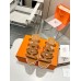 Hermes Isabella 30 Sandals in Brown Calfskin Hermes Isabella 30 Sandals in Brown Calfskin