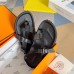 Hermes Inboard Sandals in Black Leather and Ribbon Hermes Inboard Sandals in Black Leather and Ribbon