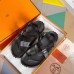 Hermes Inboard Sandals in Black Leather and Ribbon Hermes Inboard Sandals in Black Leather and Ribbon
