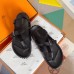 Hermes Inboard Sandals in Black Leather and Ribbon Hermes Inboard Sandals in Black Leather and Ribbon