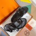Hermes Inboard Sandals in Black Leather and Ribbon Hermes Inboard Sandals in Black Leather and Ribbon