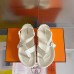 Hermes Inboard Sandals in White Leather and Ribbon Hermes Inboard Sandals in White Leather and Ribbon