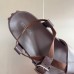Hermes Inboard Sandals in Burgundy Leather and Ribbon Hermes Inboard Sandals in Burgundy Leather and Ribbon