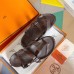 Hermes Inboard Sandals in Burgundy Leather and Ribbon Hermes Inboard Sandals in Burgundy Leather and Ribbon